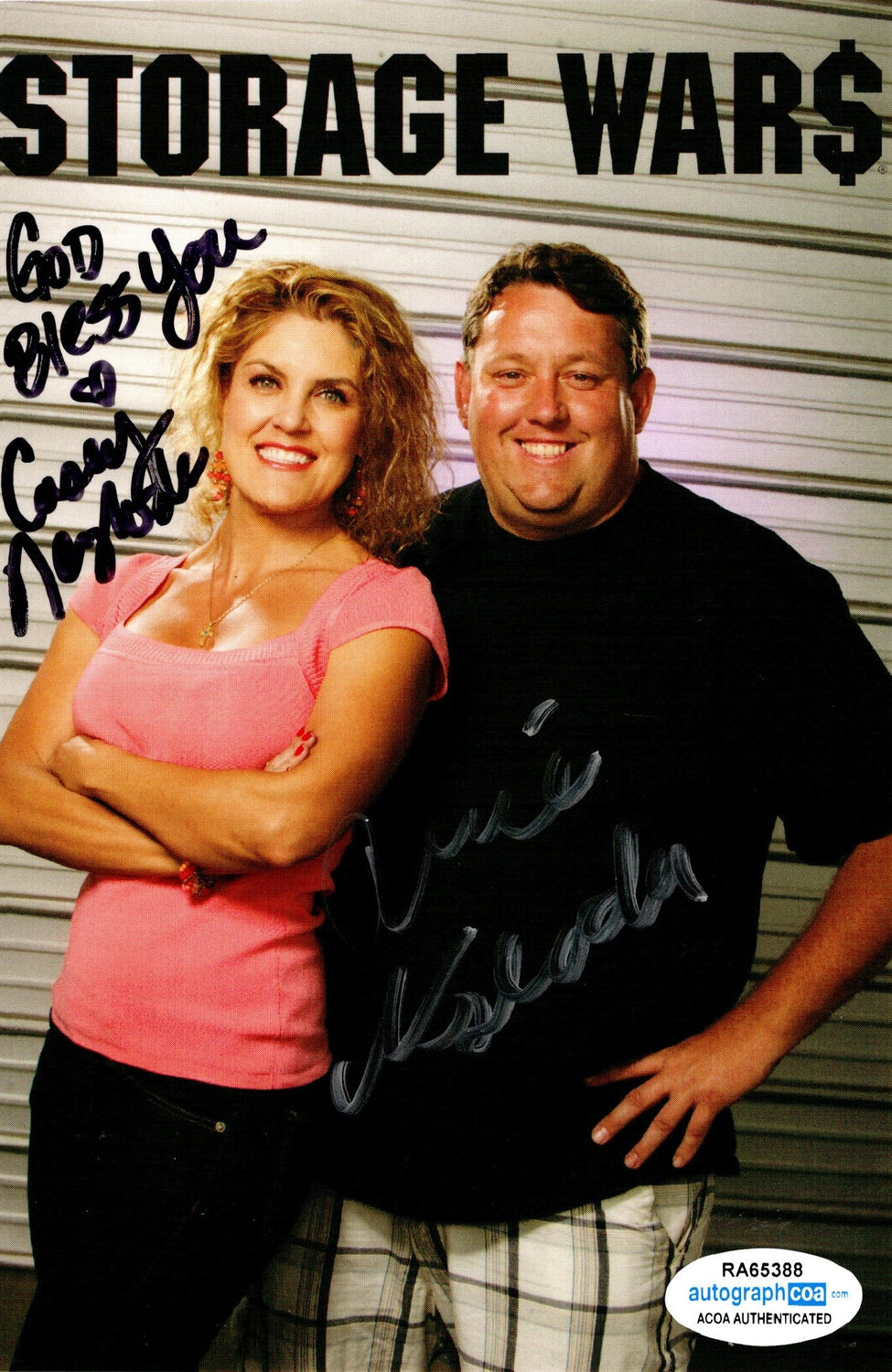 Storage Wars Rene & Casey Nezhoda Signed 5x7 Promo Card