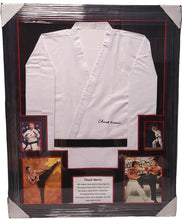 Load image into Gallery viewer, Chuck Norris Signed Karate Uniform Framed Custom Display JSA WITNESS
