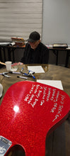 Load image into Gallery viewer, The Beach Boys Autographed Fender Guitar w Surfin USA Lyrics Exact Proof BAS Witness