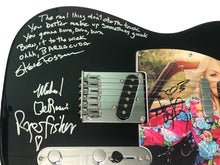 Load image into Gallery viewer, Heart Band Signed Fender Guitar with Barracuda Lyrics