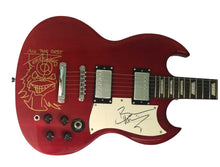 Load image into Gallery viewer, Iron Maiden Signed Guitar w Hand Drawn Eddie Sketch