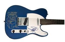 Load image into Gallery viewer, Iron Maiden Signed Fender Guitar w Hand Drawn Eddie Sketch