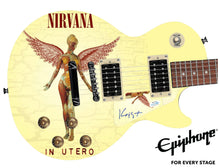 Load image into Gallery viewer, Nirvana Krist Novaselic Autographed Gibson Epiphone Les Paul Graphics Guitar ACOA