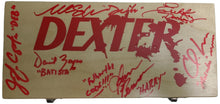 Load image into Gallery viewer, Dexter Cast Signed Custom Blood Glass Slides Case ACOA