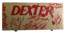 Load image into Gallery viewer, Dexter Cast Signed Custom Blood Glass Slides Case ACOA