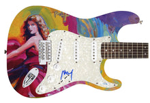 Load image into Gallery viewer, Peter Max Taylor Swift Artist Signed Custom Graphics 1/1 Guitar ACOA