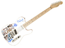 Load image into Gallery viewer, The Beach Boys Autographed Beach Logo Photo Graphics Fender Guitar Exact Proof ACOA