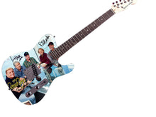 Load image into Gallery viewer, The Beach Boys Autographed Graphics Album Group Photo Guitar ACOA Exact Proof