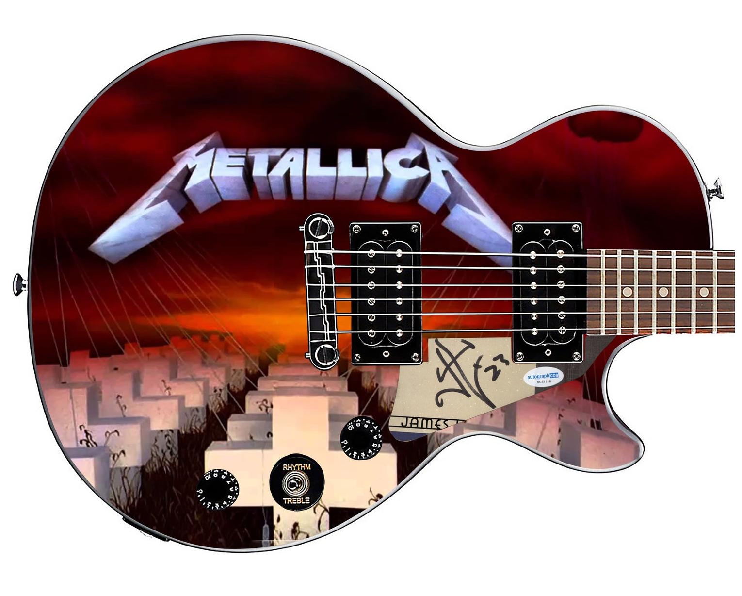 Metallica James Hetfield Signed Epiphone 