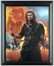 Load image into Gallery viewer, Mel Gibson Signed 1995 Braveheart Custom Framed 16x20 Photo