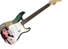Load image into Gallery viewer, Lana Del Rey Signed Custom Graphics Guitar
