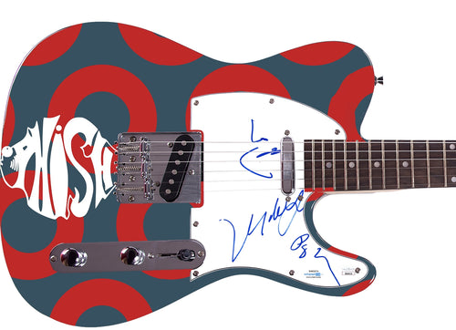 Phish Signed Custom Graphics Guitar