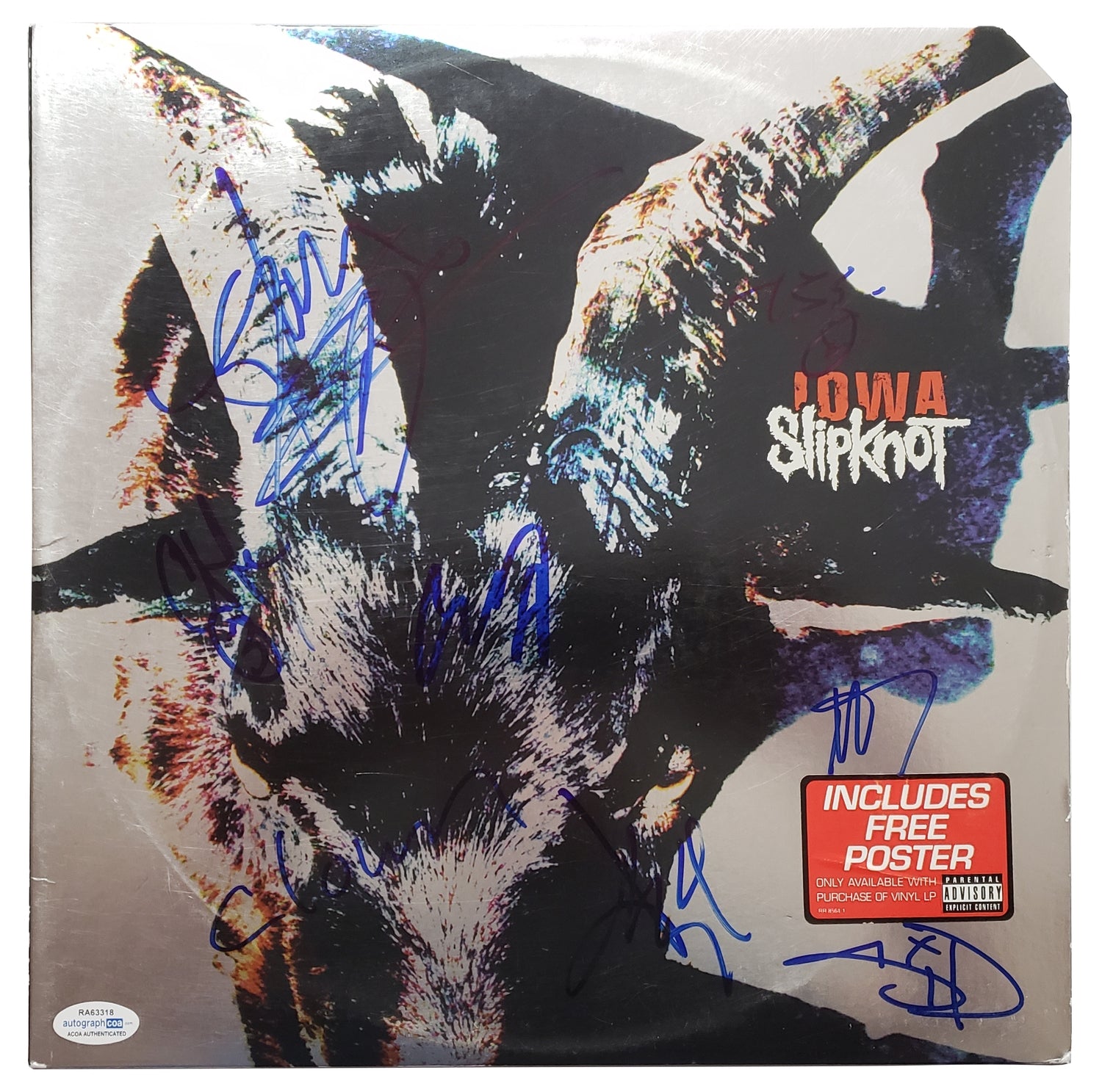 Slipknot Signed x9 Iowa Album Record LP Joey Jordison Corey Taylor Feh –  Autograph Pros LLC