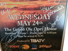 Load image into Gallery viewer, Grand Ole? Opry Multi-Signed Framed Poster Kenny Rogers Brad Paisley Plus
