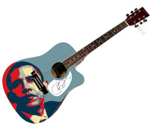 Load image into Gallery viewer, President Barack Obama Signed Custom Graphics Guitar ACOA
