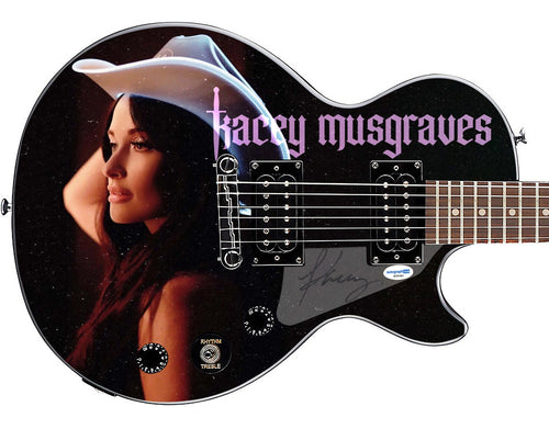 Kacey Musgraves Signed Cowgirl Custom Graphics Epiphone Guitar
