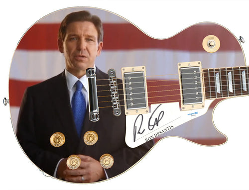 Ron Desantis Florida Governor Signed Custom Graphics Guitar