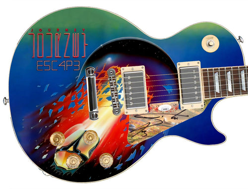 Steve Perry of Journey Signed Custom Graphics Escape LP Guitar