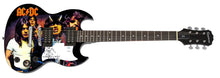 Load image into Gallery viewer, Angus Young AC/DC Signed Sketch Graphics Highway To Hell Epiphone SG Guitar
