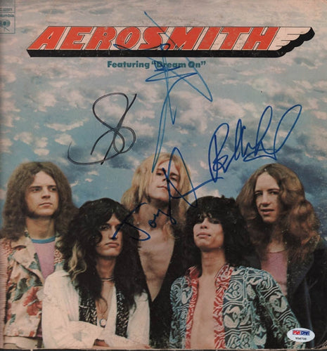 Aerosmith X4 Steven Tyler Autographed Signed Dream Album Cover