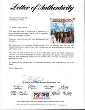 Load image into Gallery viewer, Aerosmith Signed X3 Steven Tyler Dream On Album Cover PSA LOA