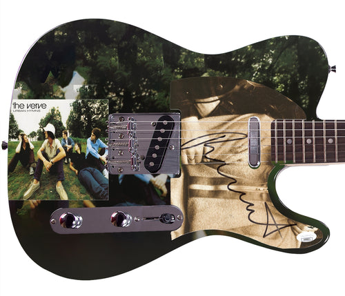 Richard Ascroft of The Verve Signed Custom Graphics Guitar