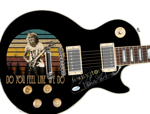 Peter Frampton Signed Do You Feel Like We Do Custom Graphics Guitar