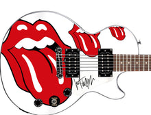 Load image into Gallery viewer, Rolling Stones Mick Jagger Autographed &quot;Tongue” Gibson Epiphone Graphics Guitar
