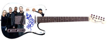 Load image into Gallery viewer, The Dave Matthews Band Stefan Lessard Sketch Signed Custom Graphics Guitar ACOA
