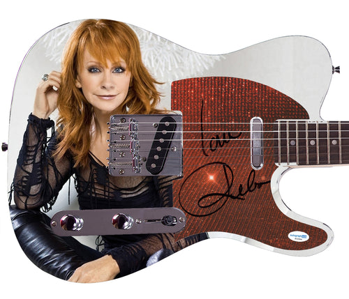 Reba McEntire Autographed Glamour Serenade Custom Graphics Guitar