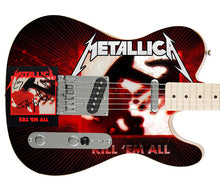Load image into Gallery viewer, Metallica Autographed Fender Telecaster Kill Em All Cd Album Graphics Guitar

