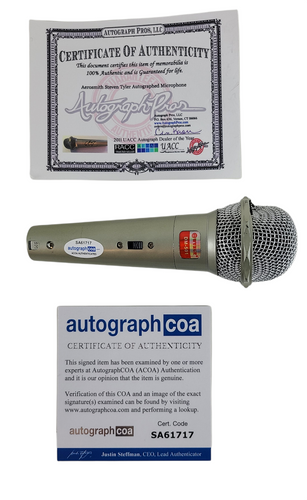 Aerosmith Steven Tyler Autographed Microphone