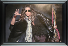 Load image into Gallery viewer, Aerosmith Steven Tyler Autographed Framed 24x36 Canvas Photo Print
