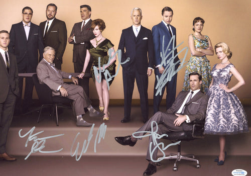 Mad Men Cast Autographed Signed 12x18 Photo