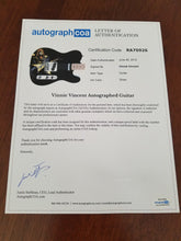 Load image into Gallery viewer, Kiss Vinnie Vincent Signed Custom Live Concert Graphics Photo Guitar ACOA LOA