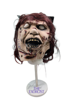 Load image into Gallery viewer, Linda Blair Autographed Signed The Exorcist Mask &amp; Display Stand ACOA Witness
