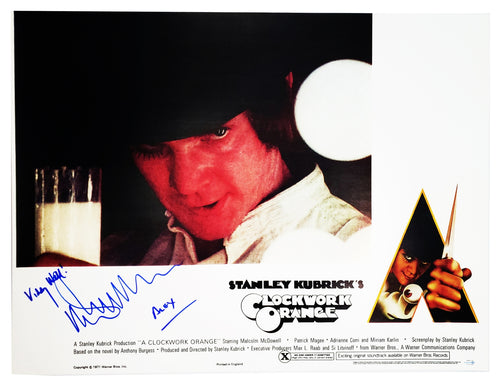Clockwork Orange Malcolm McDowell Signed 24x36 Poster