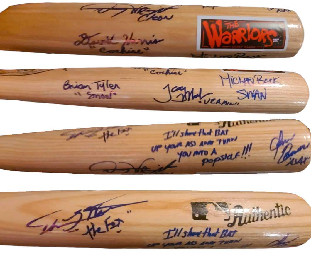 Warriors Cast Autographed X7 Baseball Bat James Remar +6 Exact Photo Proof