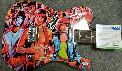 Warriors Cast Autographed X7 Guitar with Custom Graphics Photo Art Exact Proof