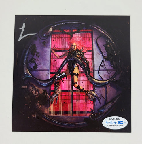 Lady Gaga Autographed Chromatica CD Cvr Lp Album