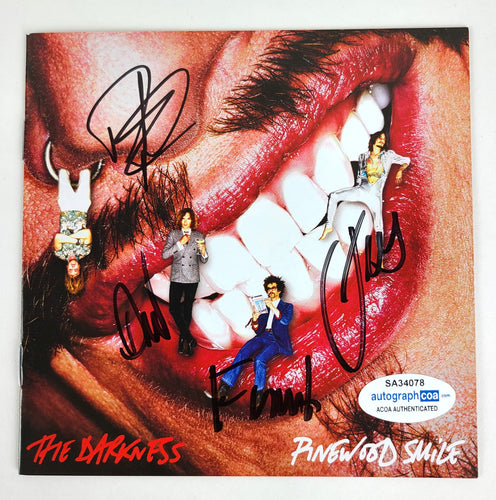 The Darkness Autographed Pinewood Smile Signed CD Cvr LP Album