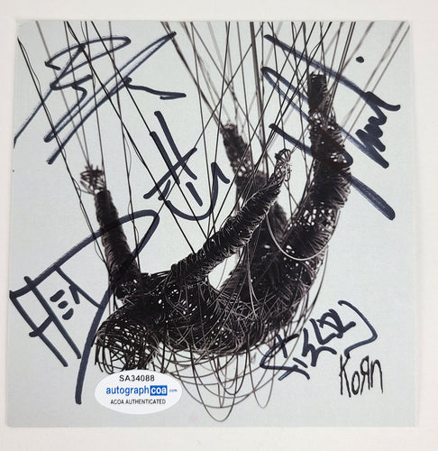 Korn Autographed The Nothing CD Cvr Lp Album Jonathan Davis +