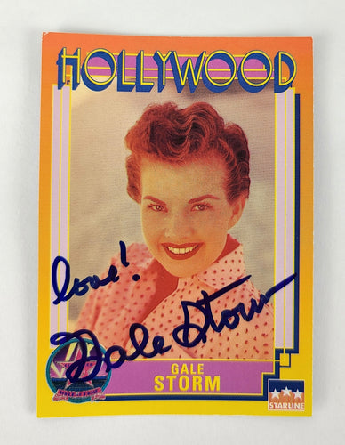 Gale Storm Autographed Signed Trading Card
