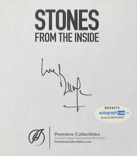 The Rolling Stones Bill Wyman Autographed Signed Book