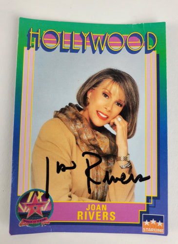 Joan Rivers Autographed Starline Hollywood Collectors Trading Card