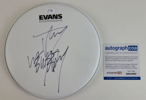 Slipknot Jay Weinberg Autographed Evans Drumhead