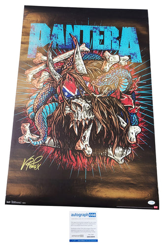 Pantera Vinnie Paul Autographed Signed 24x36 Poster