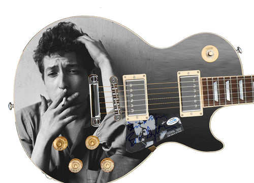 Bob Dylan Autographed Signed Photo Graphics Guitar ACOA