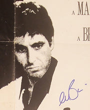 Load image into Gallery viewer, Scarface Cast Al Pacino Plus Signed 1983 Original Poster w Quotes ACOA

