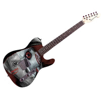 Load image into Gallery viewer, Tobin Bell Saw Jigsaw Movie Autographed Custom Graphics Guitar Exact Proof ACOA
